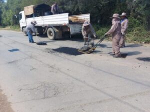 DAV inicia los trabajos de bacheo y mantenimiento en la provincia Méndez