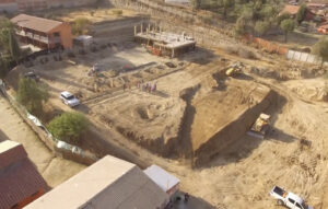 Alcalde de Tarija supervisa la construcción de la nueva Unidad Educativa Eulogio Ruiz
