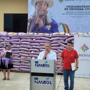 Bolivia envía 70 toneladas de ayuda humanitaria a Chile para damnificados por incendios