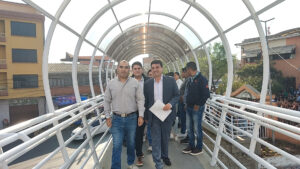 Alcalde de Tarija reapertura pasarela “Fe y Alegría” totalmente refaccionada