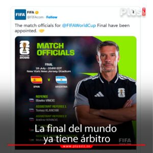 Árbitro confirmado para la final del Mundial