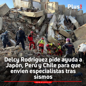 Delcy Rodríguez pide ayuda a Japón, Perú y Chile para que envíen especialistas tras sismos